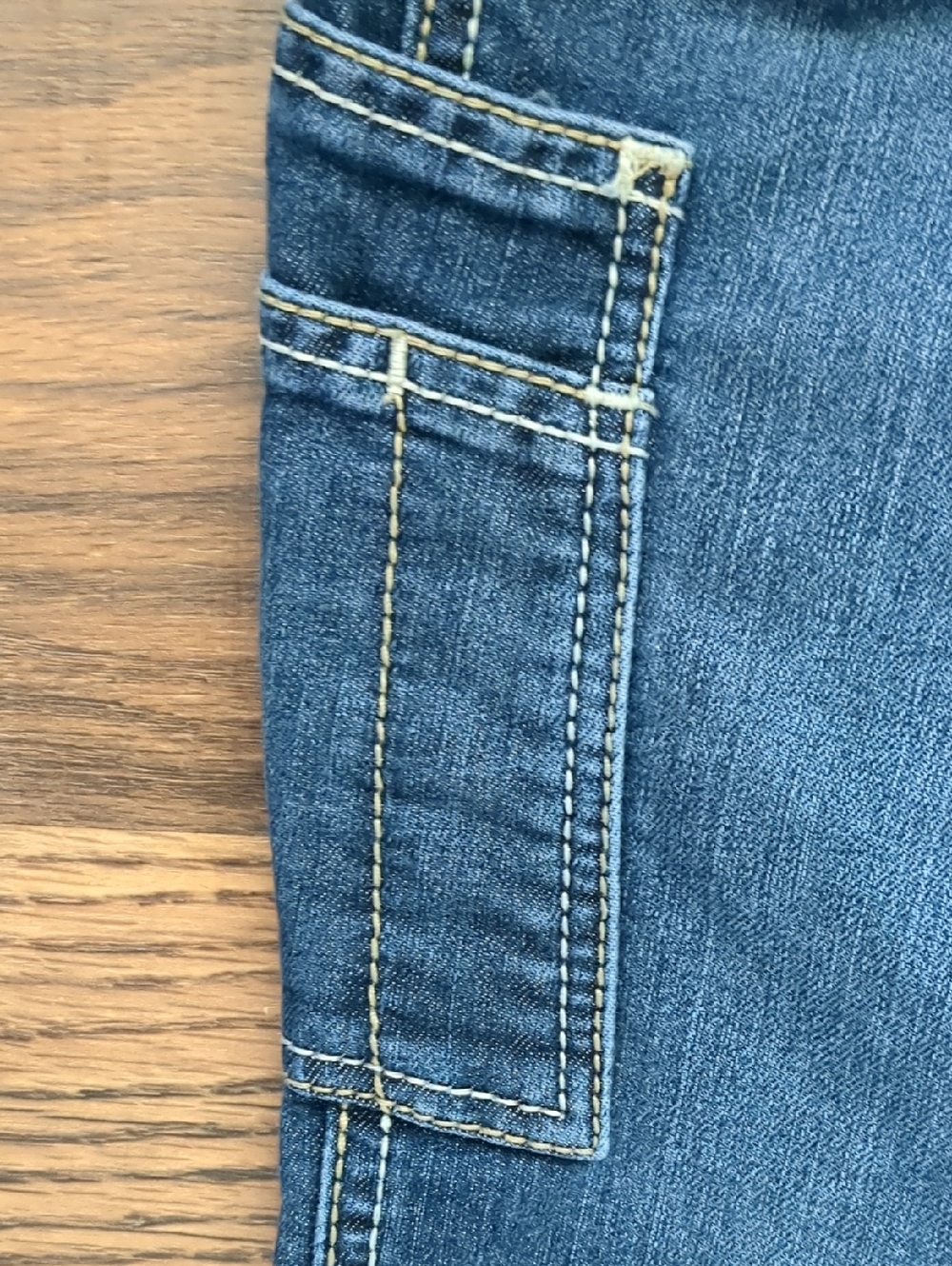 ARIAT Mid Rise Straight Women's Blue Carpenter Jeans, Size 28S, 28 Short - Picture 7 of 8